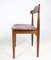 Teak Dining Chairs with Grey Fabric Seats by Hans Olsen, 1960s, Set of 4 10