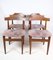 Teak Dining Chairs with Grey Fabric Seats by Hans Olsen, 1960s, Set of 4 3