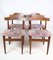 Teak Dining Chairs with Grey Fabric Seats by Hans Olsen, 1960s, Set of 4, Image 3