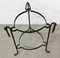 French Wrought Iron Side Table with Removable Copper Trays, 1960s, Image 5