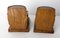 Beech and Copper Barrel Bookends, France, 1940s, Set of 2 5