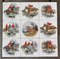 Set of Three Nesting Tables French Hunting Sceneries and Fishes Tiles Top Mid-C, 1960s, Set of 3, Image 8