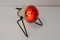 Mid-Century Red Infra Table Lamp, 1980s 9