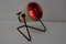 Mid-Century Red Infra Table Lamp, 1980s 12