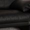 CL 300 2-Seater Sofa in Black Leather Couch 3