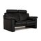 CL 300 2-Seater Sofa in Black Leather Couch, Image 6