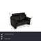 CL 300 2-Seater Sofa in Black Leather Couch, Image 2