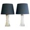 Swedish Sculptural Glass Table Lamp by Olle Alberius for Orrefors, 1960s, Set of 2 1