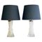 Swedish Sculptural Glass Table Lamp by Olle Alberius for Orrefors, 1960s, Set of 2, Image 1