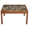 Oak with Ceramic Tiles Coffee Table by Tue Poulsen, Denmark, 1960s 1