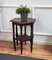 Italian Hexagonal Walnut Side Table or Stool with Bobbin Turned Legs, 1890s 2