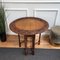Oval Drop Leaf Side or Coffee Table with Carved Bobbin Barley Legs, Italy, 1960s 8