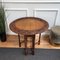 Oval Drop Leaf Side or Coffee Table with Carved Bobbin Barley Legs, Italy, 1960s, Image 8