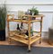 Italian Bamboo and Rattan Serving Bar Cart by Franco Albini, 1970s, Image 8