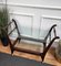 Art Deco Style Wood and Brass Dry Bar Cart, Italy, 1950s 6