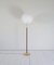 Mid-Century Messing Leder Stehlampe von Falkenbergs Lighting, Schweden, 1960er 2