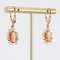 Boucles d'Oreilles Coquillage Camée en Or Rose 18 Carats, 1960s, Set de 3 7