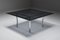 Large Square Chrome Dining Table attributed to Scarpa for Knoll International, 1970s 2