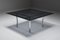 Large Square Chrome Dining Table attributed to Scarpa for Knoll International, 1970s, Image 2
