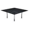 Large Square Chrome Dining Table attributed to Scarpa for Knoll International, 1970s, Image 1