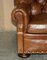 Brown Leather Armchair and Ottoman from Ralph Lauren 8