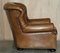 Brown Leather Armchair and Ottoman from Ralph Lauren 12