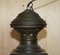 Victorian Hanging Lantern in Bronze with 4-Candle Interior, 1880s 4