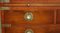 Military Campaign Side Table in Burr Yew Wood with Drawers and Butlers Serving Tray, Image 5