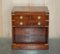 Military Campaign Side Table in Burr Yew Wood with Drawers and Butlers Serving Tray, Image 2