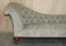 Victorian Chesterfield Chaise Lounge in Burl Walnut from Liberty London, 1880s 3