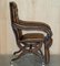 Regency X Framed Reclining Chesterfield Lounge Chair in Brown Leather, 1810s, Image 11