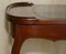 Antique Kidney Shaped Occasional Table with Drawers and Brown Leather Top, 1860 6