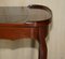 Antique Kidney Shaped Occasional Table with Drawers and Brown Leather Top, 1860, Image 11