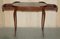 Antique Kidney Shaped Occasional Table with Drawers and Brown Leather Top, 1860 17