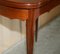 Antique Kidney Shaped Occasional Table with Drawers and Brown Leather Top, 1860, Image 9