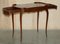 Antique Kidney Shaped Occasional Table with Drawers and Brown Leather Top, 1860 16