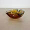 Murano Glass Honey Bowl Element Shell Ashtray from Seguso Murano, Italy, 1970s 2