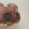 Large Murano Glass Gold Dust Bowl Element Shell Ashtray, Italy, 1970s, Image 8