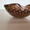Large Murano Glass Gold Dust Bowl Element Shell Ashtray, Italy, 1970s 12