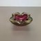 Large Murano Glass Pink Gold Bowl Element Shell Ashtray, Italy, 1970s 4