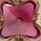 Cenicero grande de cristal de Murano en oro rosa, años 70, Imagen 12