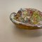 Multicolor Murano Glass Bowl Gold Flakes Shell Ashtray by Dino Martens, Italy, 1960s 6