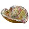 Multicolor Murano Glass Bowl Gold Flakes Shell Ashtray by Dino Martens, Italy, 1960s, Image 1