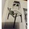 Mid-Century Italian Beech Matt Black Wood and Faux Leather Chairs, 1960s, Image 16
