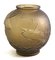Bernsteinfarbene Daum Vase aus Glas von Pierre D'Avesn, 1930 5