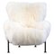 White Mongolian Wool Pl19 Armchair by Franco Albini for Poggi, Italy, 1950s, Image 1