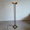 Postmodern Halogen Floor Lamp in Gold and Black, 1980s 10
