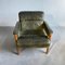 Mid-Century Scandinavian Lounge Chair in Green Leather by Carl Straub, 1960s 3