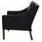 Black Leather Armchair by Børge Mogensen for Fredericia, 2207, Image 4