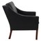 Black Leather Armchair by Børge Mogensen for Fredericia, 2207 2